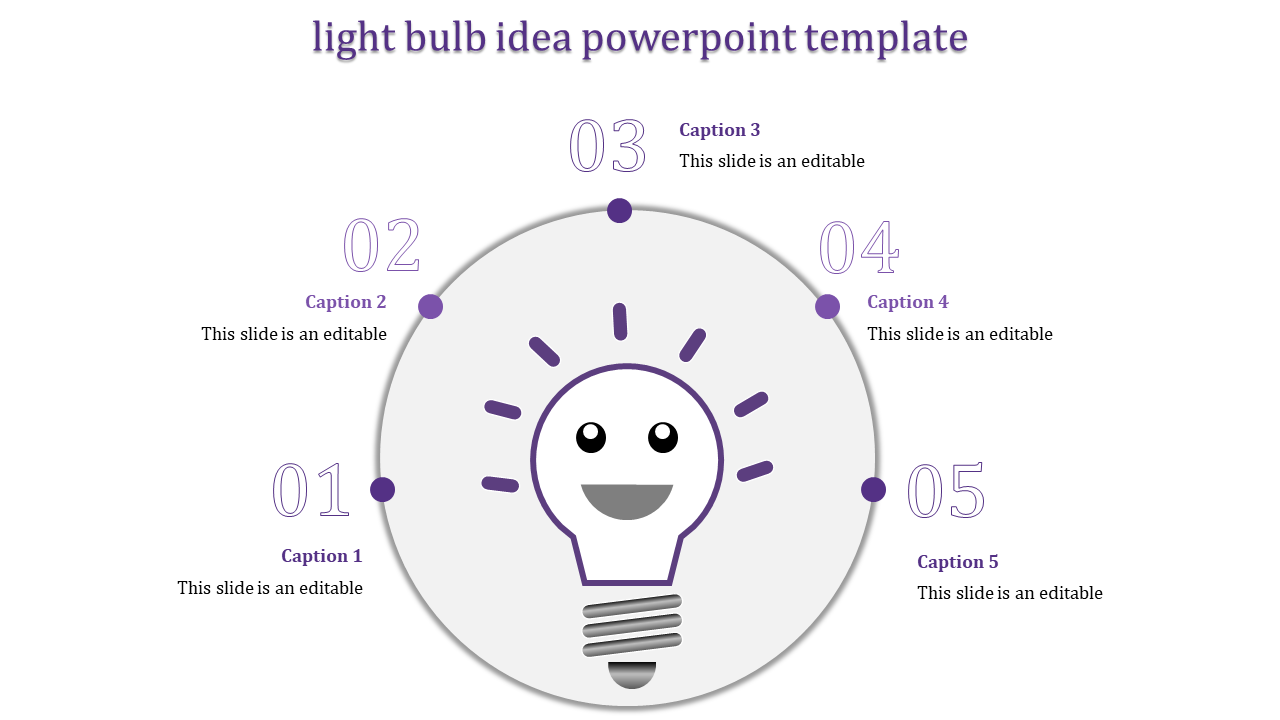 Amazing Light Bulb Idea PowerPoint Template Designs